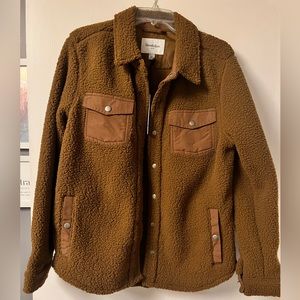 Goodfellow & Co Men's Sherpa Long Sleeve Shacket Target Brand